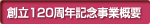 創立120周年記念事業概要